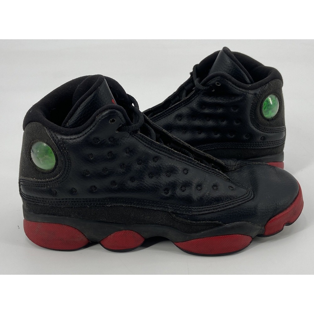 AIR JORDAN 13 RETRO BG Black/Red 414574 033‎ Size 5.5Y